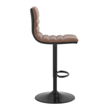 Fabric Bar Stool With Metal Base - Halverton