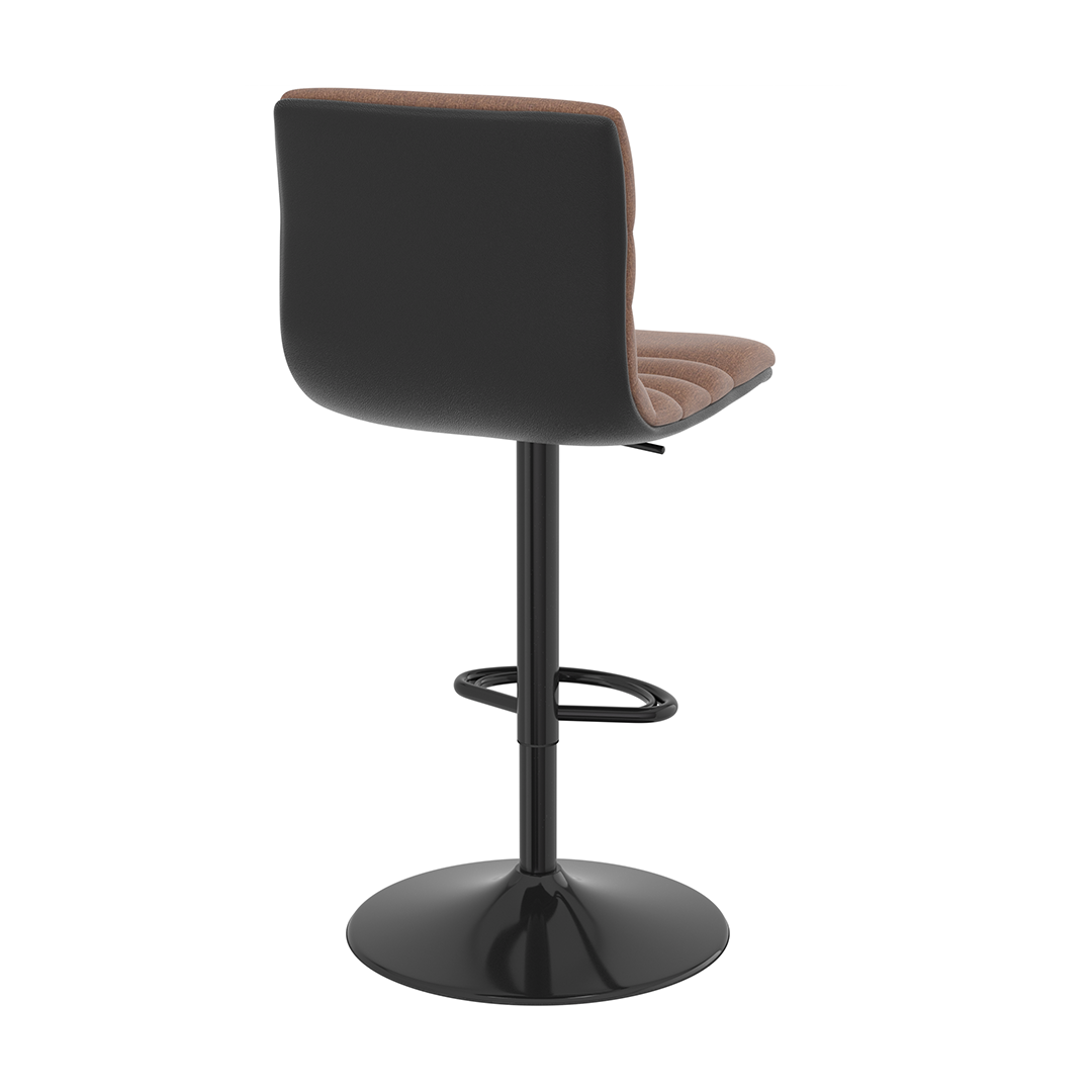 Fabric Bar Stool With Metal Base - Halverton