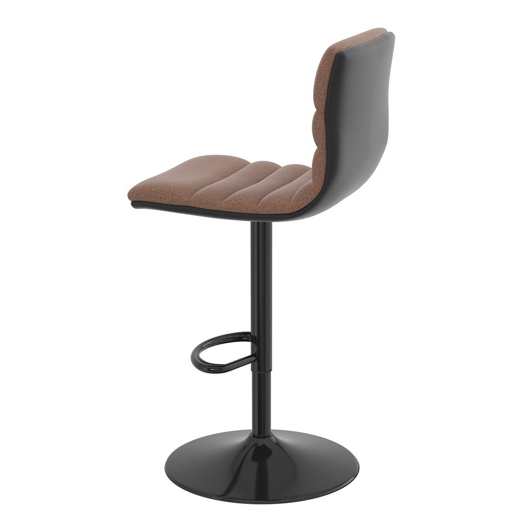 Fabric Bar Stool With Metal Base - Halverton