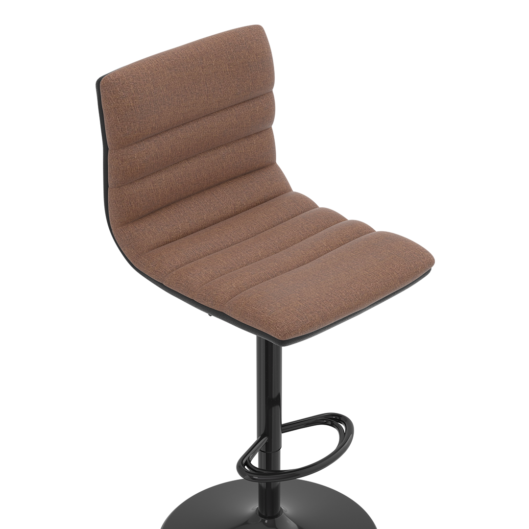 Fabric Bar Stool With Metal Base - Halverton