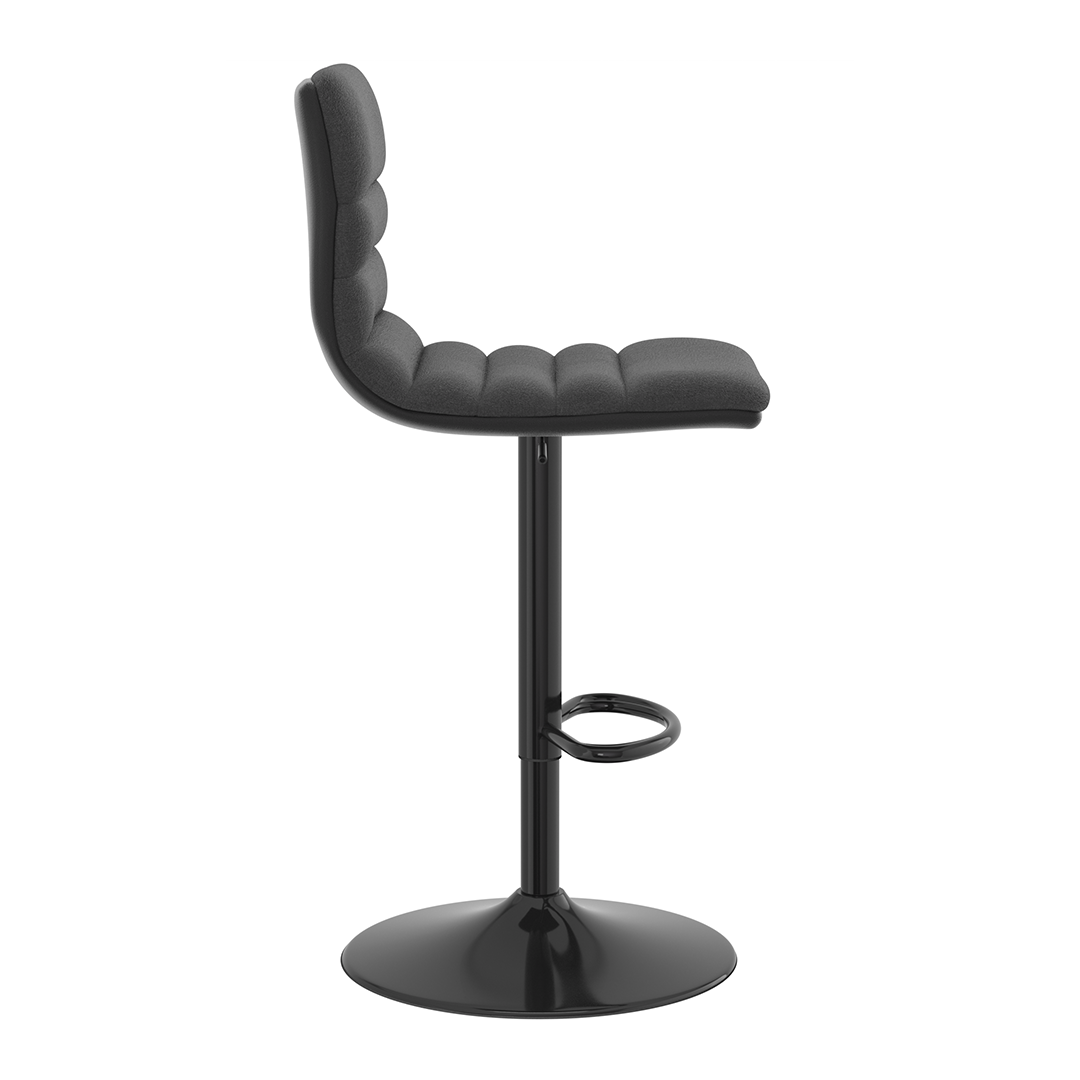 Fabric Bar Stool With Metal Base - Halverton