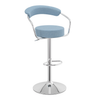 Fabric Bar Stool With Polished Chrome Base - Zivley