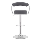 Fabric Bar Stool With Polished Chrome Base - Zivley
