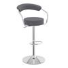 Fabric Bar Stool With Polished Chrome Base - Zivley