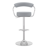 Fabric Bar Stool With Polished Chrome Base - Zivley