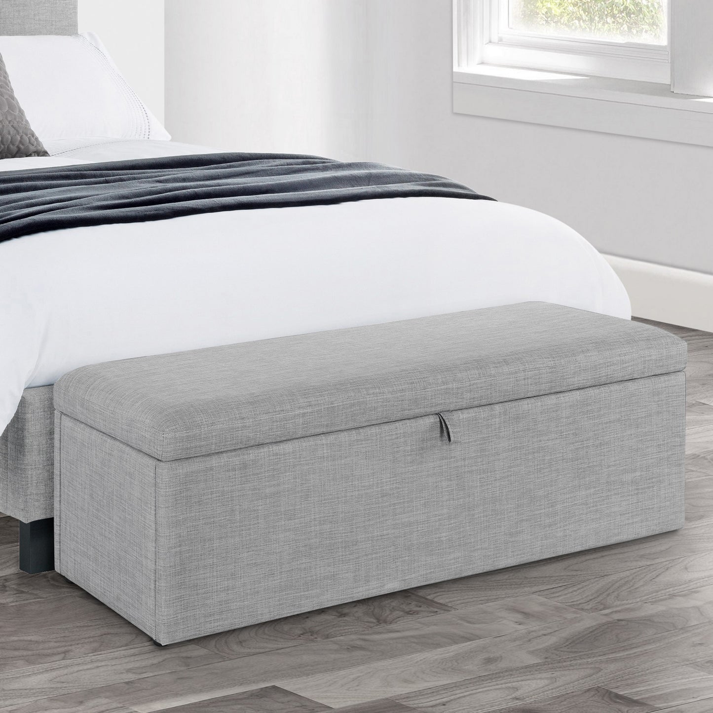 Fabric Blanket Box With Storage - Sorrento