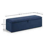 Fabric Blanket Box With Storage - Sorrento