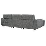 Fabric Corner Sofa Electric Recliner Left Hand Facing - Turin