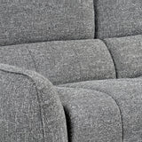 Fabric Corner Sofa Electric Recliner Left Hand Facing - Turin