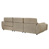 Fabric Corner Sofa Electric Recliner Left Hand Facing - Turin