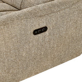 Fabric Corner Sofa Electric Recliner Left Hand Facing - Turin