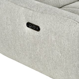Fabric Corner Sofa Electric Recliner Left Hand Facing - Turin