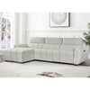 Fabric Corner Sofa Electric Recliner Left Hand Facing - Turin