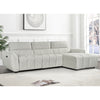 Fabric Corner Sofa Electric Recliner Right Hand Facing - Turin