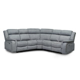 Fabric Corner Sofa Large Electric Recliner - Linden