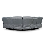 Fabric Corner Sofa Large Electric Recliner - Linden