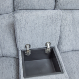 Fabric Corner Sofa Large Electric Recliner - Owen