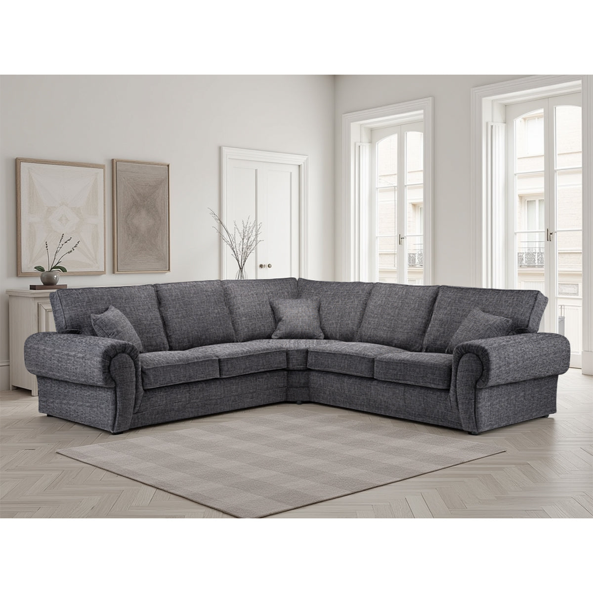 Fabric Corner Sofa Large - Wilcot