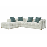 Fabric Corner Sofa Left Hand Facing - Genoa