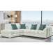 Fabric Corner Sofa Left Hand Facing - Genoa