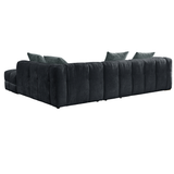 Fabric Corner Sofa Left Hand Facing - Genoa