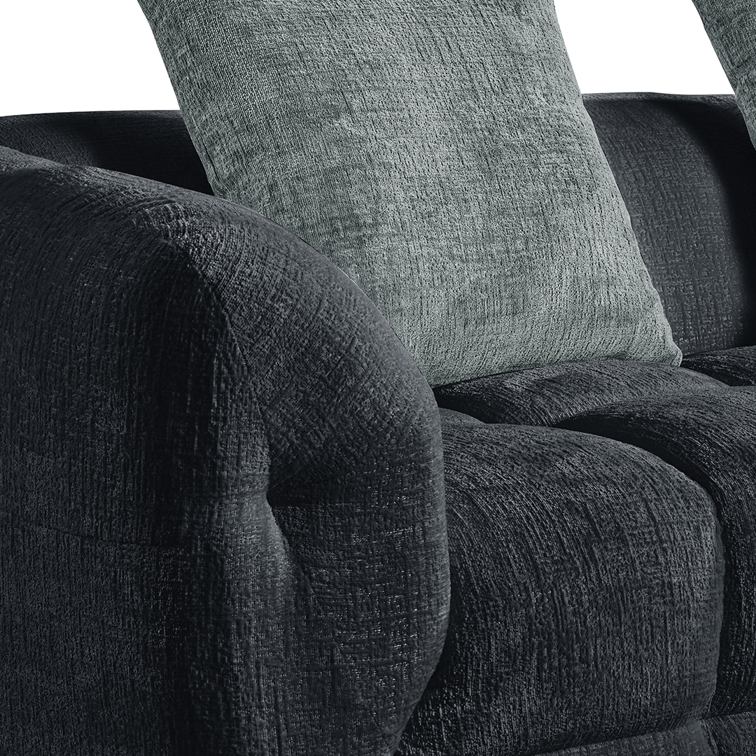 Fabric Corner Sofa Left Hand Facing - Genoa