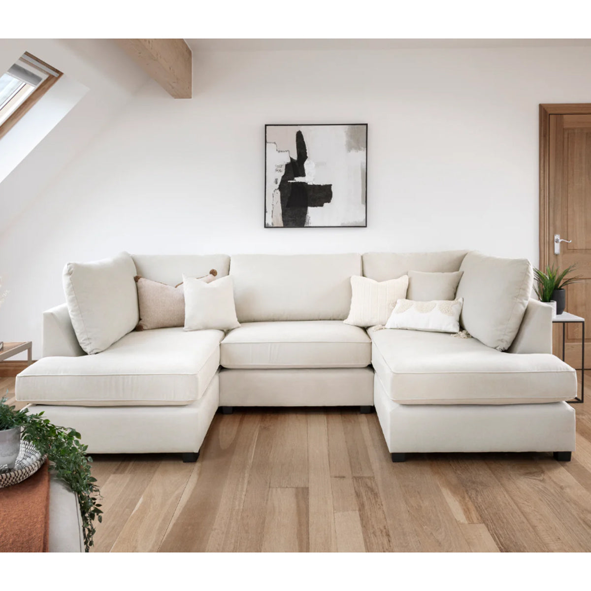 Fabric Corner Sofa in U Shape - Carnaby