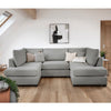 Fabric Corner Sofa in U Shape - Carnaby