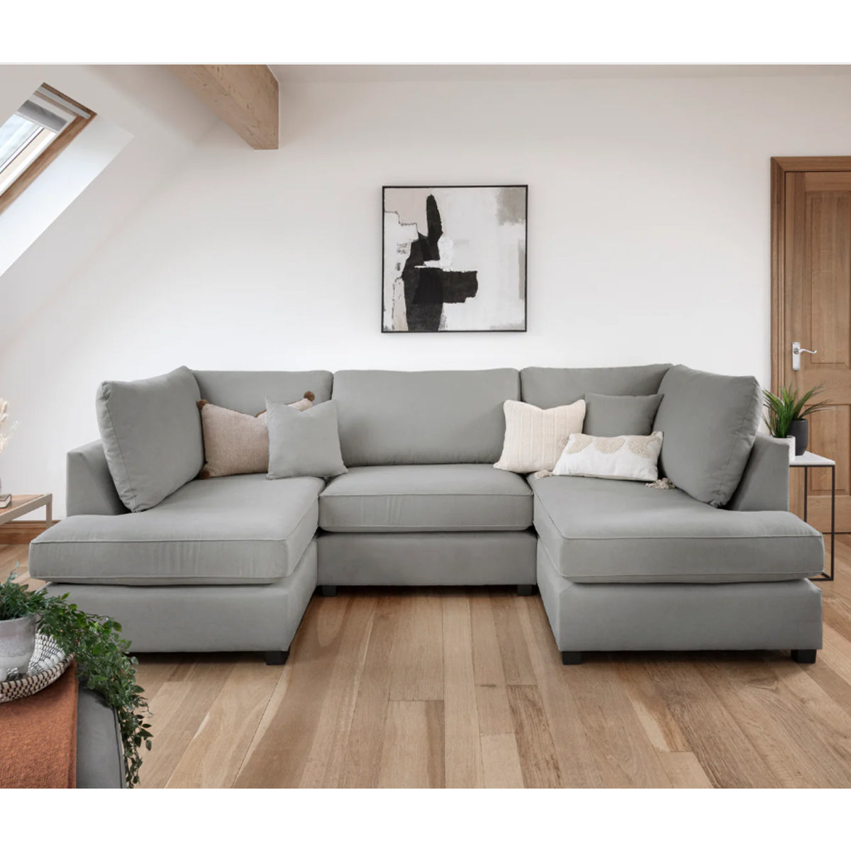 Fabric Corner Sofa in U Shape - Carnaby