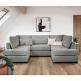 Fabric Corner Sofa in U Shape - Carnaby