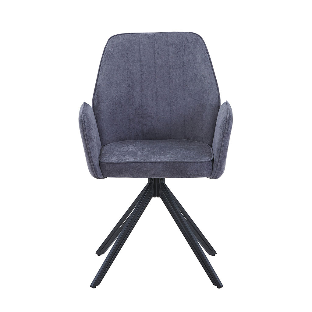 Fabric Dining Armchairs in Set Of 2 Swivel - Aspen