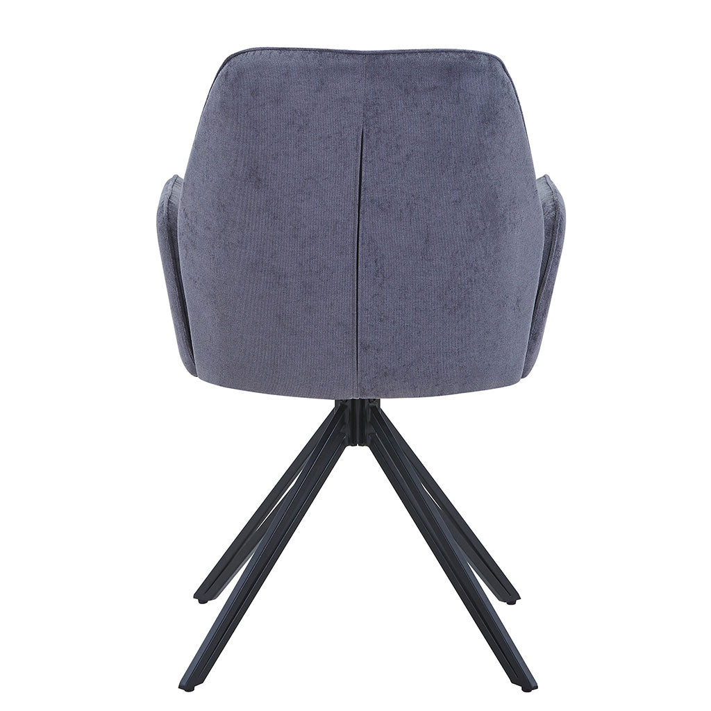 Fabric Dining Armchairs in Set Of 2 Swivel - Aspen