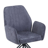 Fabric Dining Armchairs in Set Of 2 Swivel - Aspen