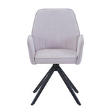 Fabric Dining Armchairs in Set Of 2 Swivel - Aspen