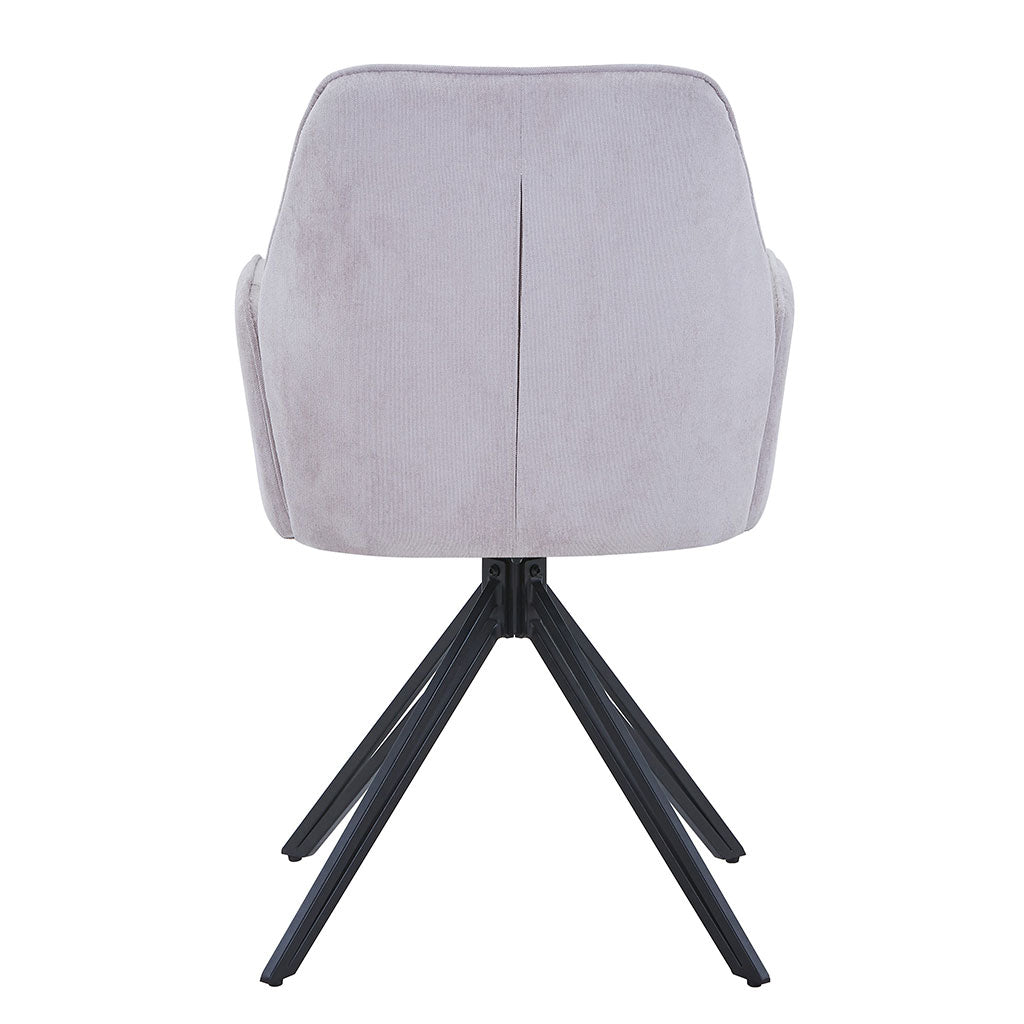 Fabric Dining Armchairs in Set Of 2 Swivel - Aspen