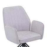 Fabric Dining Armchairs in Set Of 2 Swivel - Aspen