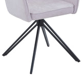 Fabric Dining Armchairs in Set Of 2 Swivel - Aspen