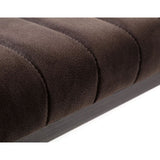 Fabric Dining Bench for 2 People Rectangular - Brooklyn