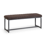 Fabric Dining Bench for 2 People Rectangular - Brooklyn