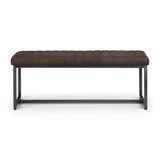 Fabric Dining Bench for 2 People Rectangular - Brooklyn