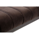 Fabric Dining Bench for 2 People Rectangular - Brooklyn