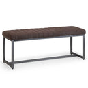 Fabric Dining Bench for 2 People Rectangular - Brooklyn