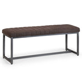 Fabric Dining Bench for 2 People Rectangular - Brooklyn