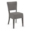 Fabric Dining Chair With Antique Black Wooden Legs - Greystone