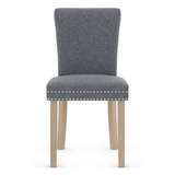 Fabric Dining Chair With Black Wooden Legs - Stanhope