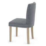 Fabric Dining Chair With Black Wooden Legs - Stanhope