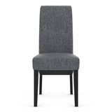 Fabric Dining Chair With Black Wooden Legs - Yorton