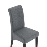 Fabric Dining Chair With Black Wooden Legs - Yorton
