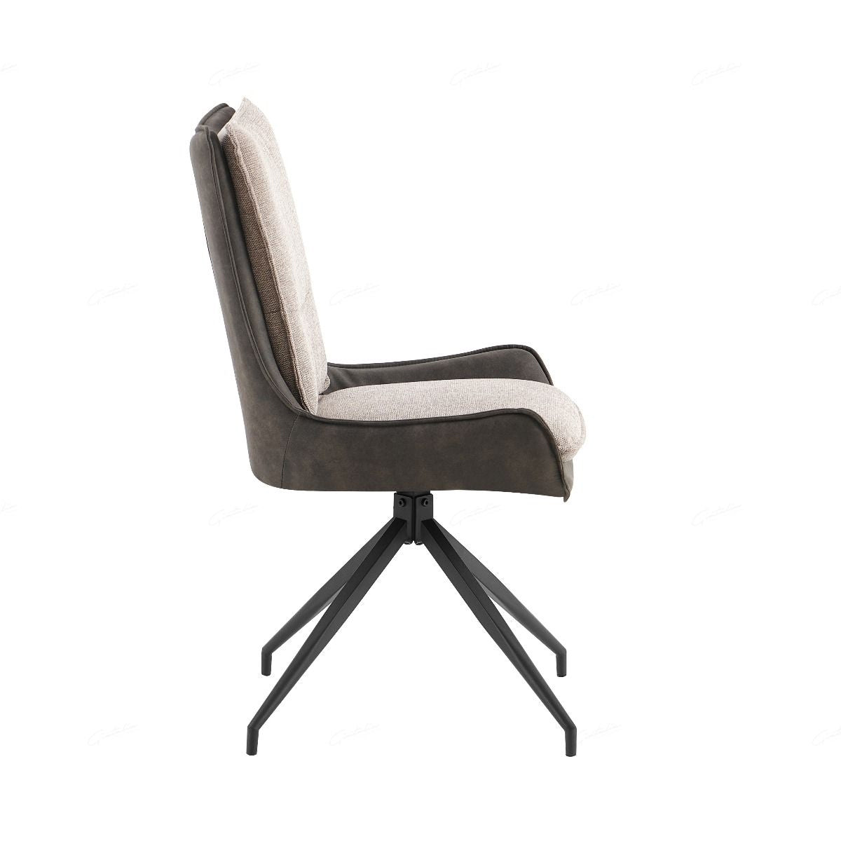 Fabric Dining Chair With Contrasting Fabric - Plush