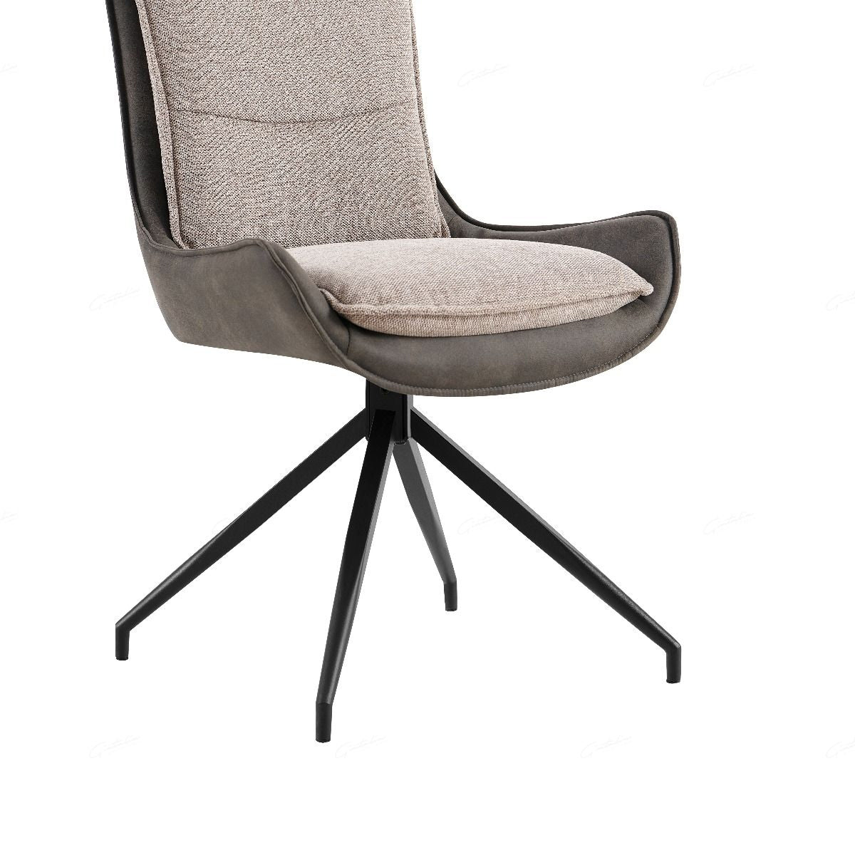 Fabric Dining Chair With Contrasting Fabric - Plush